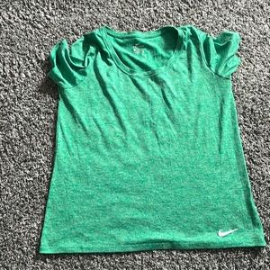 Womens green Nike short sleeve tee